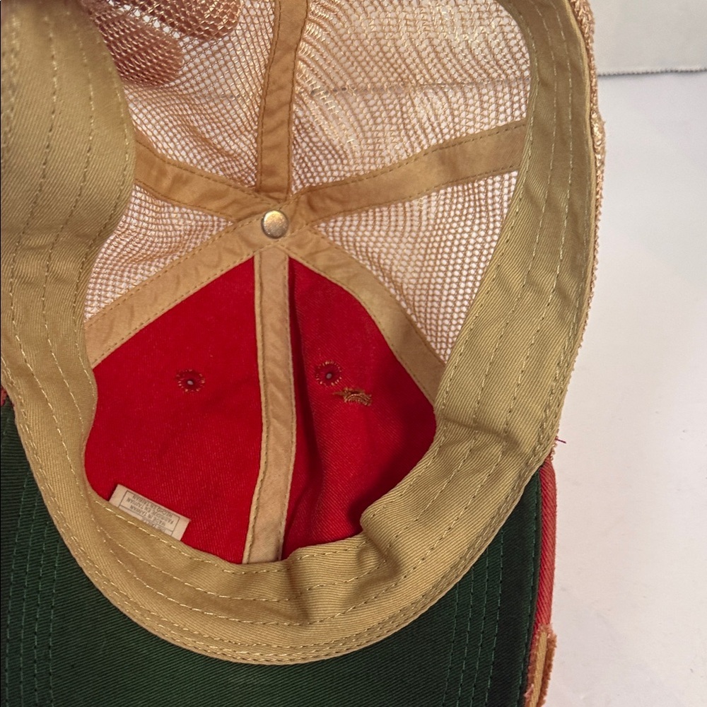 Dance, Pro Studios, red cap, distressed Red Tan Cap with Patch - Picture 6 of 7